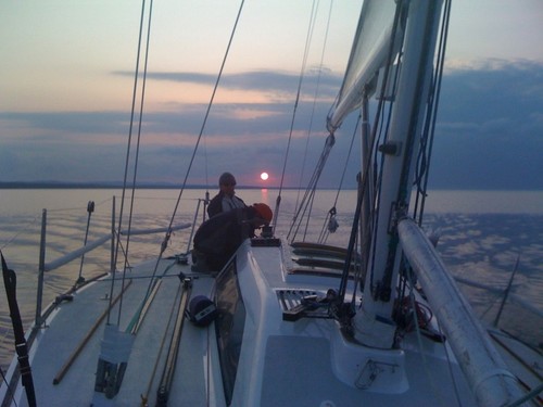 night sailing - always better if two on deck © SW